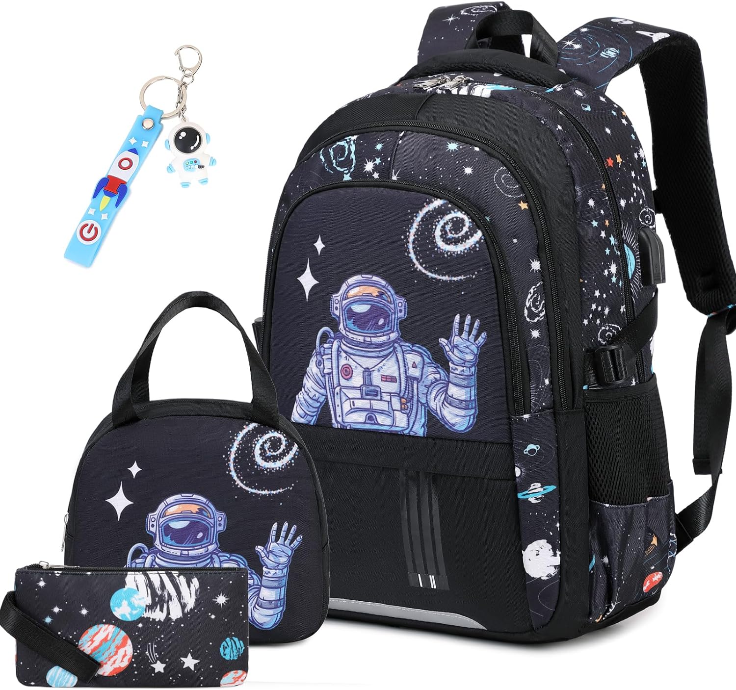 Best Backpack for Boys, Special 3PCS Boys Backpack with Lunch Box Pencil Case Se...