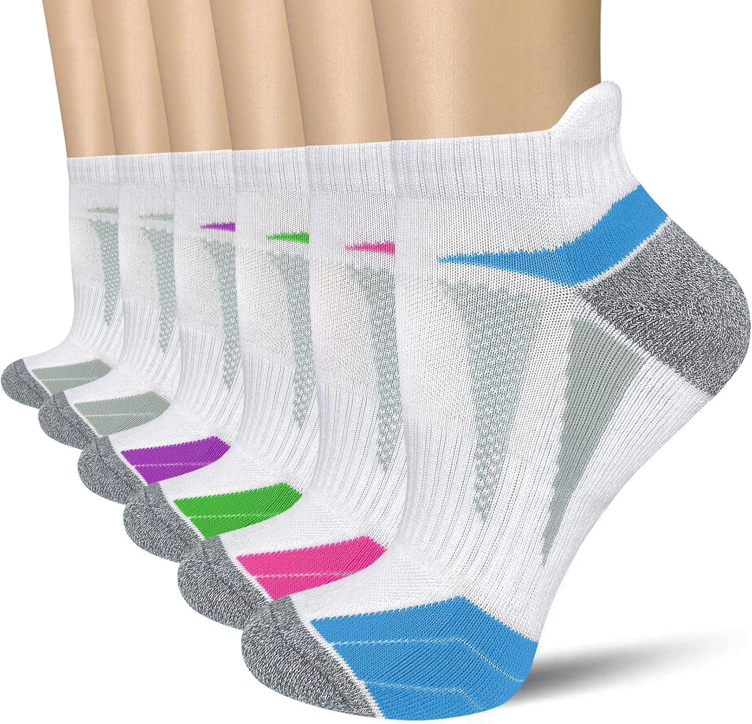 Best AKOENY Women's Athletic Running Ankle Socks, Special Ankle Socks Pack for 6...