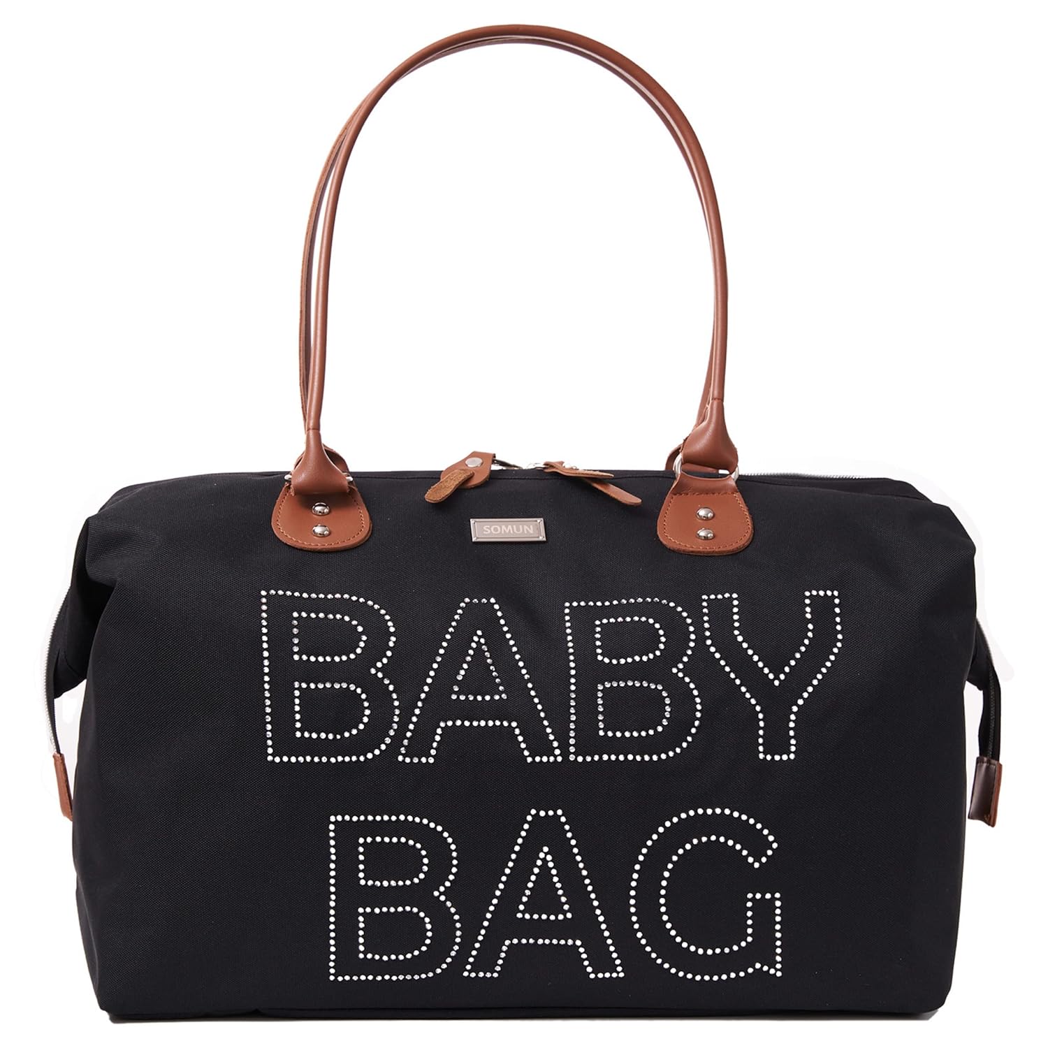 Best Baby Diaper Bag Tote For Mom, Special Diaper Bag With Rhinestone Embellishm...