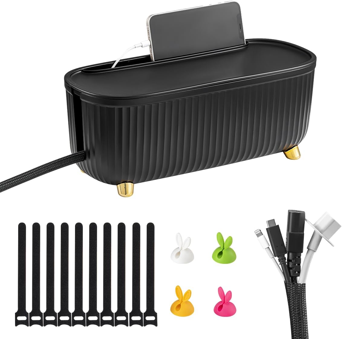 Best Cable Management Box, Special Cord Organizer Box 13.7 * 5.9 * 5.3in, Innova...