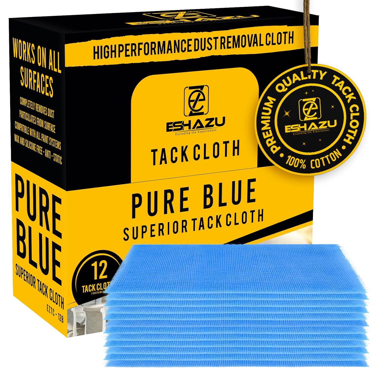 Best Eshazu Tack Cloth, Special Tack Rags for Woodworking and Painters, Innovati...