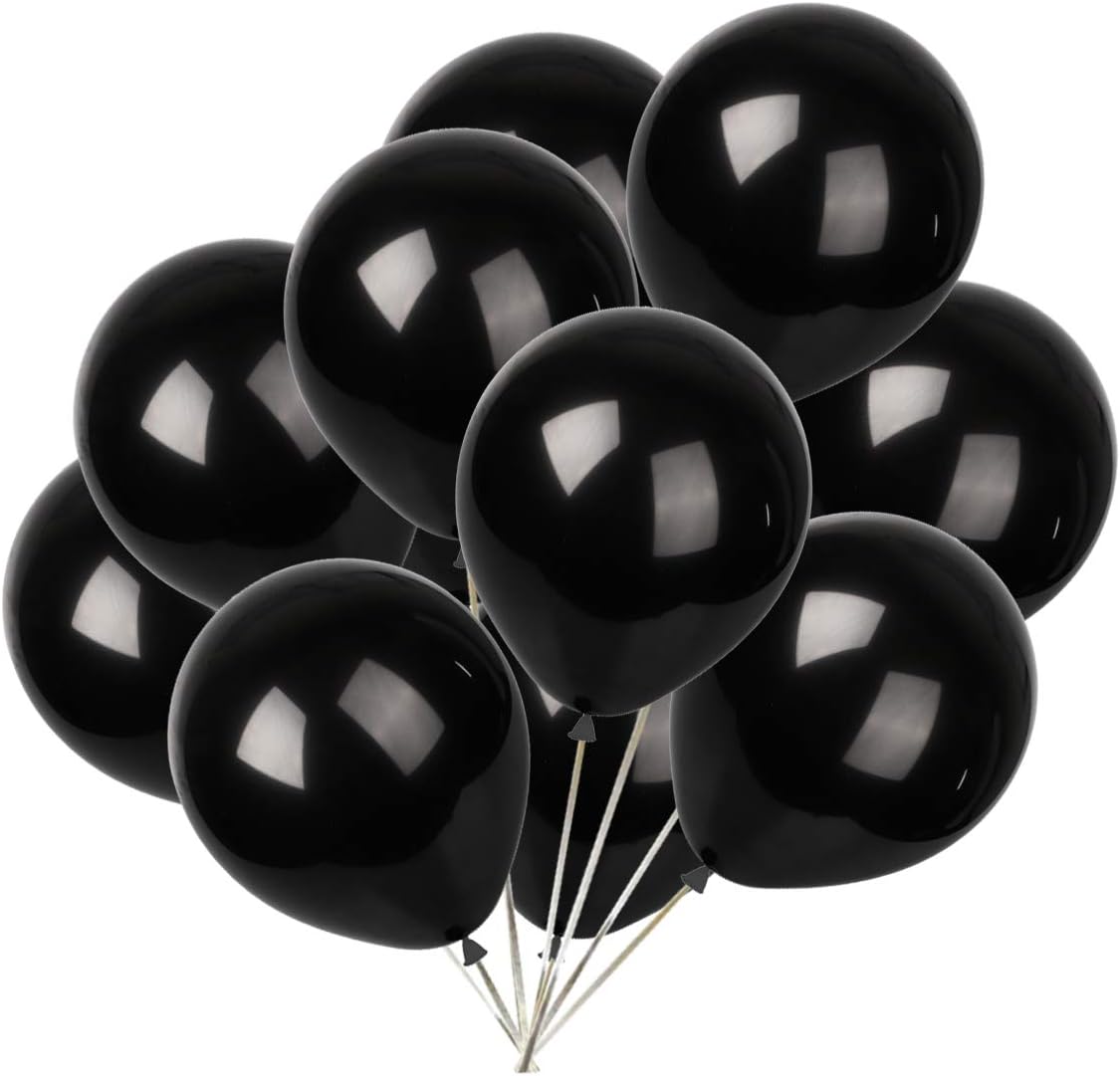 Best Black Balloons, Special Party Balloons, Affordable 50-pcs 12-Inch Latex Bal...