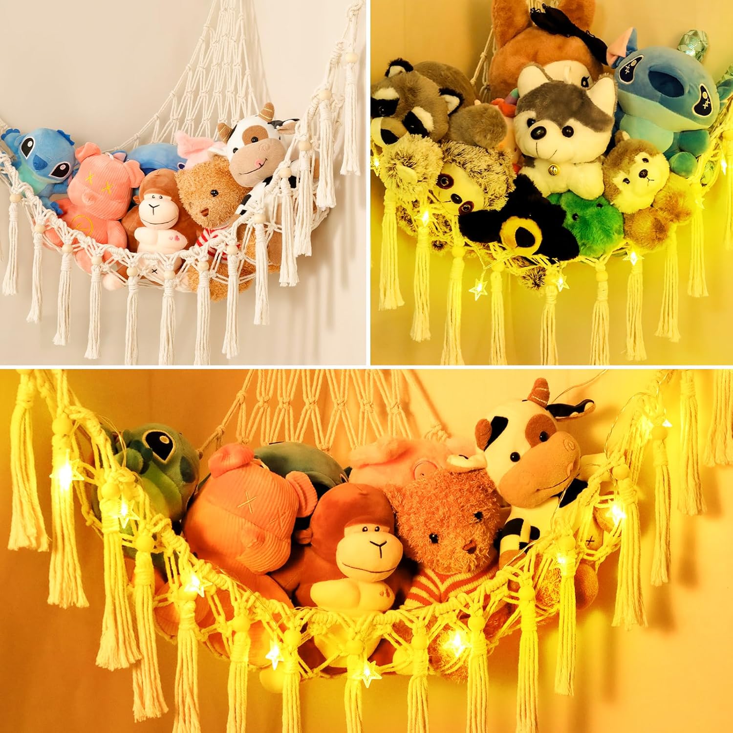 Best Stuffed Animal Net or Hammock, Special Plush Animal Storage Organizer with...