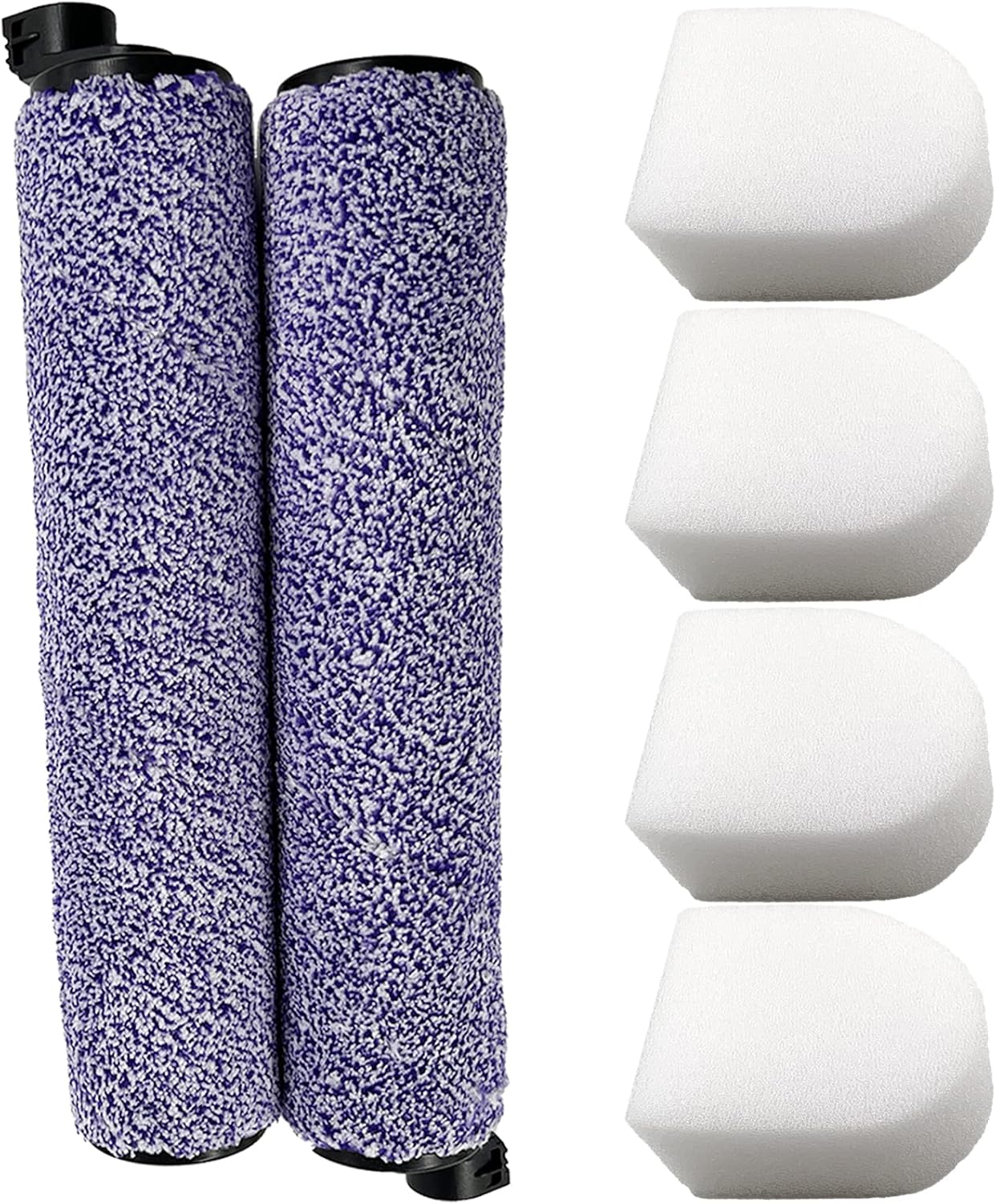 Best Dttery 2 Brush Rolls and 4 Foam Filters Replacement, Special Vacuum Accesso...
