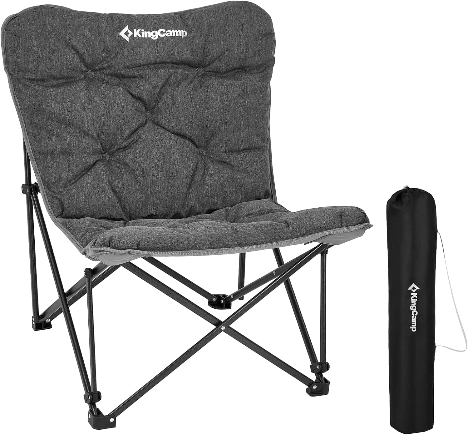 Best KingCamp Padded Oversized Camping Chair, Special XL Comfy Butterfly Folding...