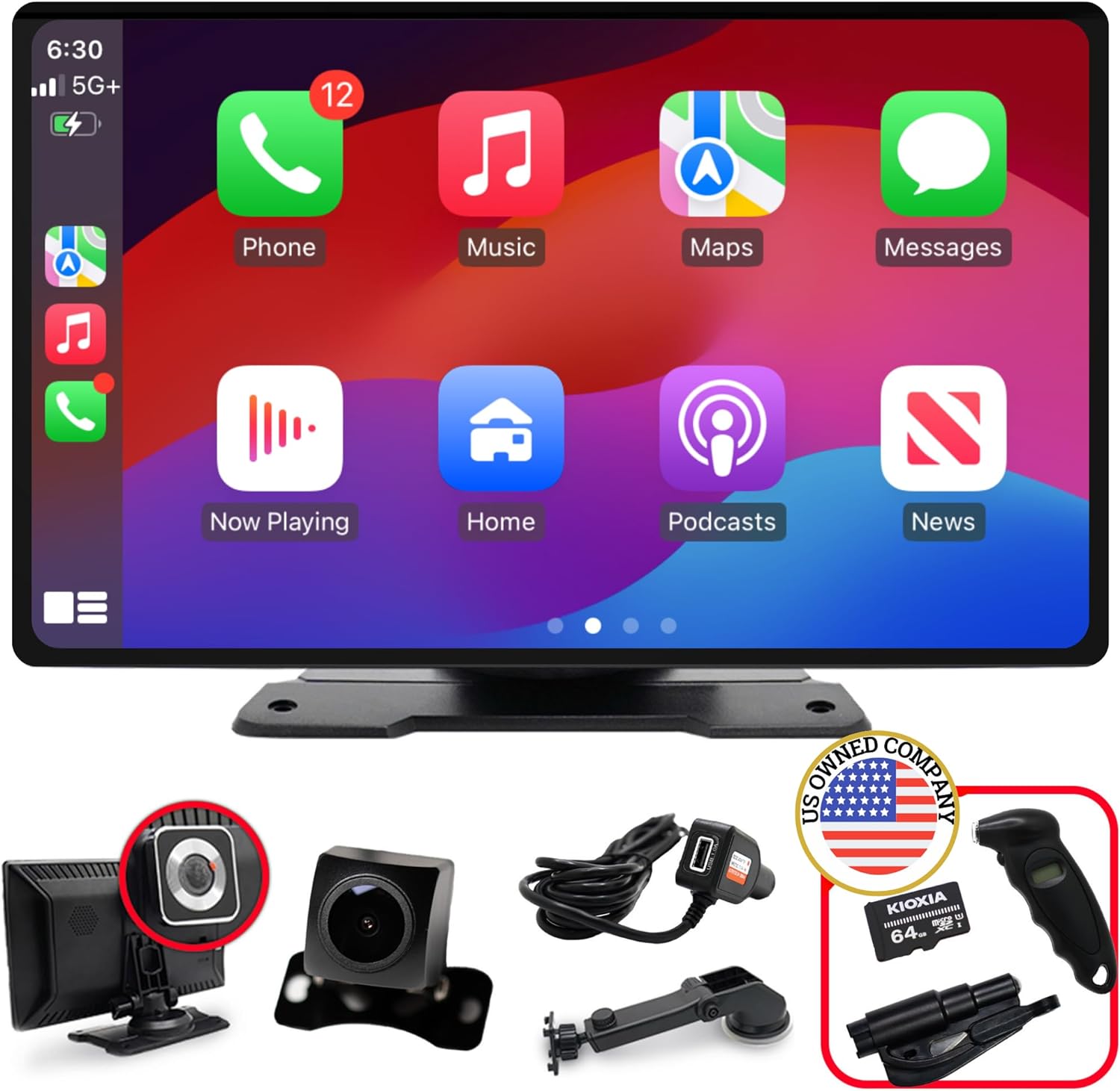 Best Portable Wireless, Special Apple Carplay, Unique Car Accessory for 2024, In...