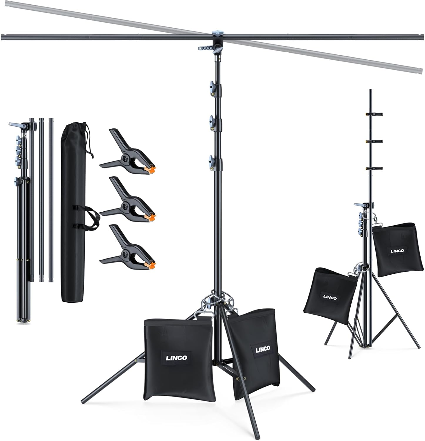 Best LINCO Lincostore T-Shape Portable Background Backdrop Support Stand, Specia...
