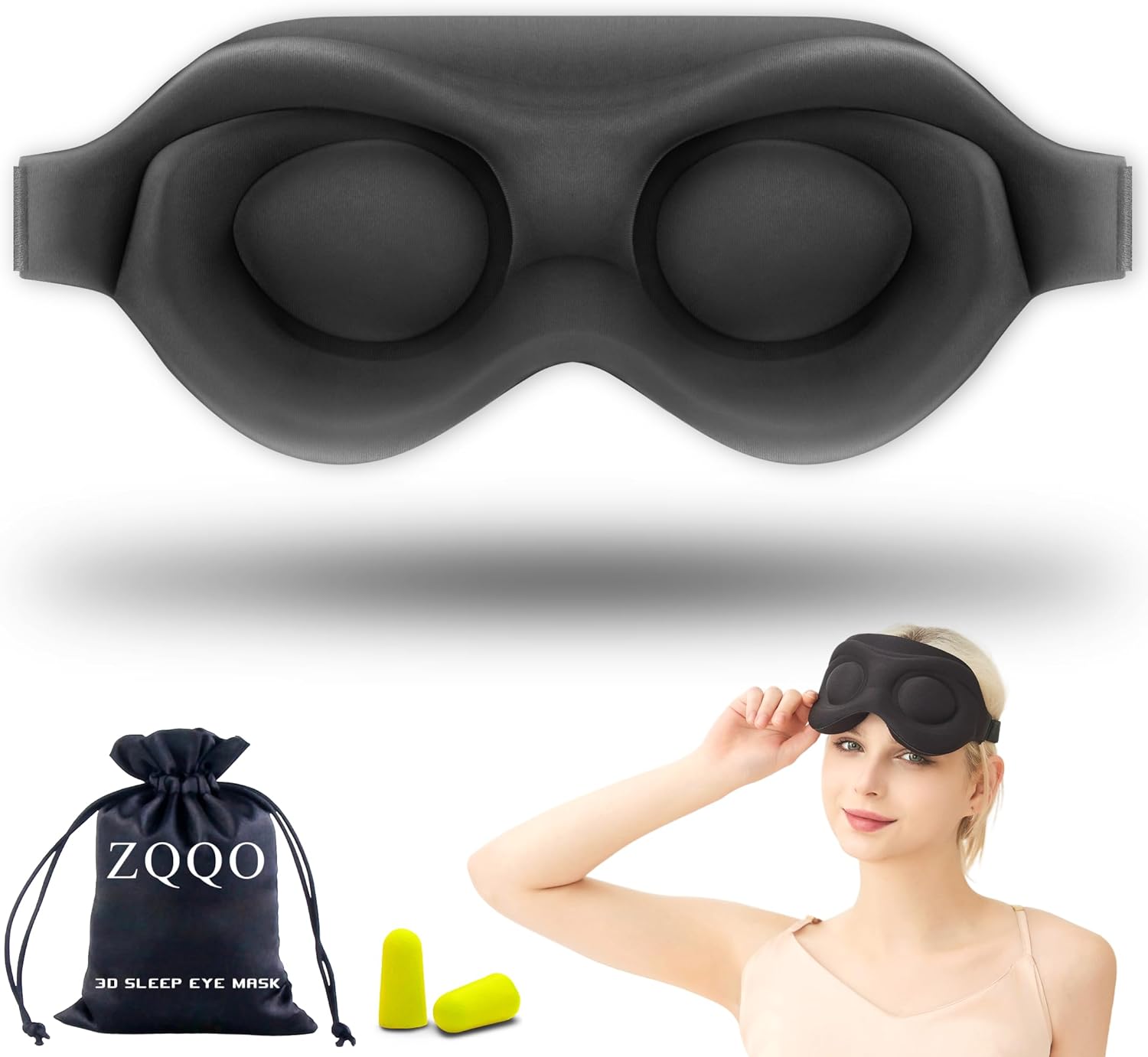 Best Sleep Mask, Unique 3D Deep Contoured Blindfold, Special Blackout Eye Masks...