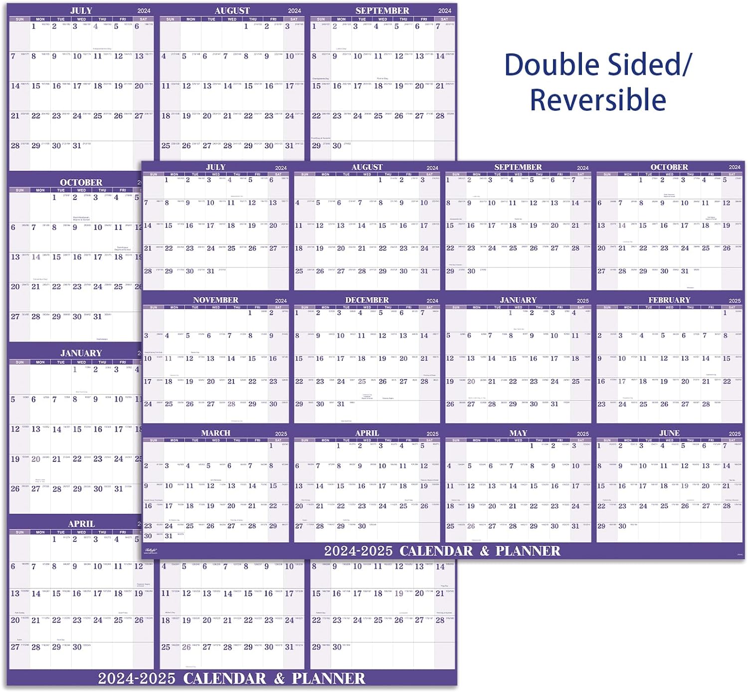 Best Dry Erase Calendar 2024-2025, Special Yearly Wall Calendar from JUL.2024 to...