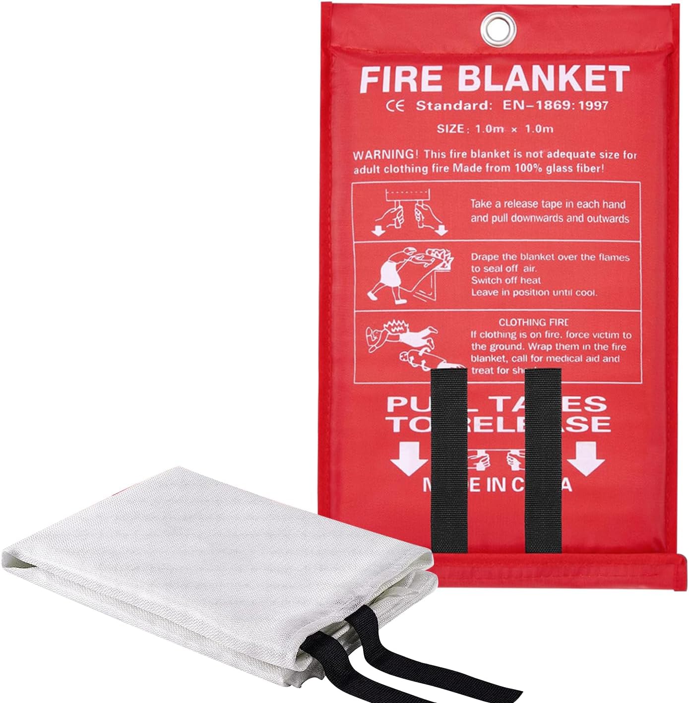 Best Emergency Fire Blanket, Innovative Flame Suppression Solution, Special Fibe...