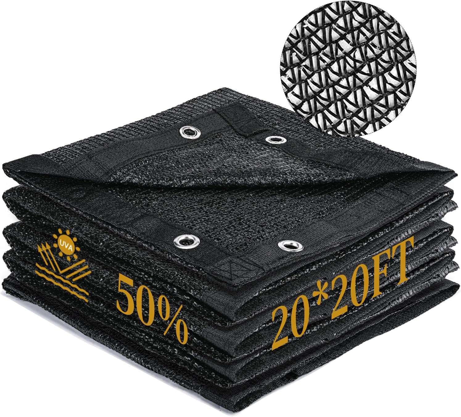Best Garden 50% Shade Cloth, Innovative Sun Shade Mesh Tarp with Reinforced Grom...