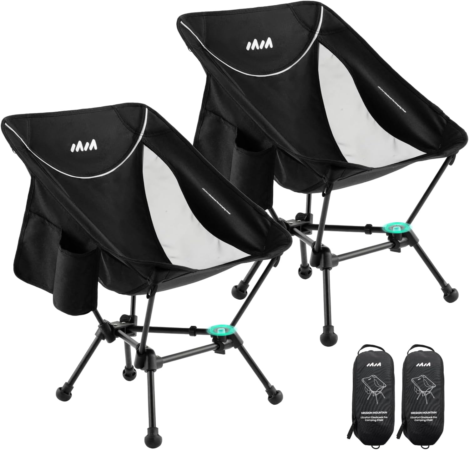 Best UltraPort 1-CinchLock Lightweight Camping Chairs, Innovative Compact Camp C...