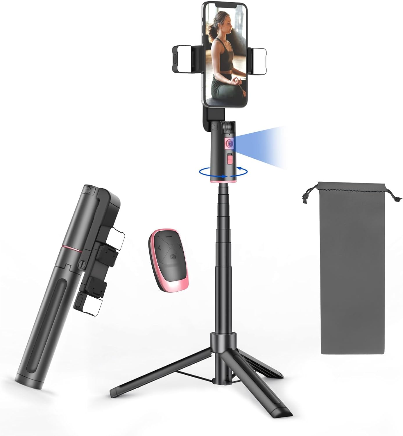 Best Extendable Auto Face Tracking Tripod, Innovative Tripod with Light, Special...