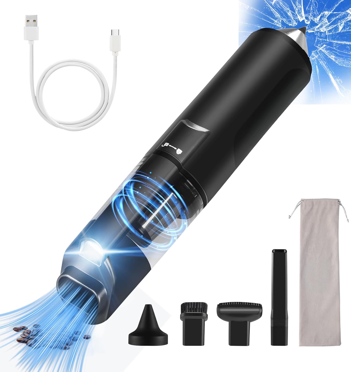 Best Handheld Car Vacuum Cleaner, Special High Power Powerful Small Hand Held Va...