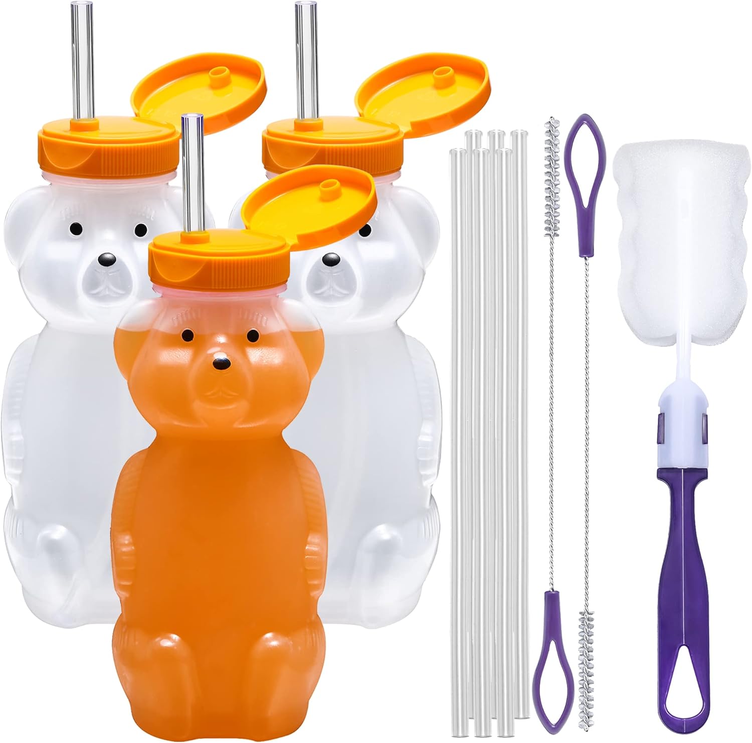 Best Supplies Honey Bear Straw Cup, Special Assistive Drink Container for Therap...