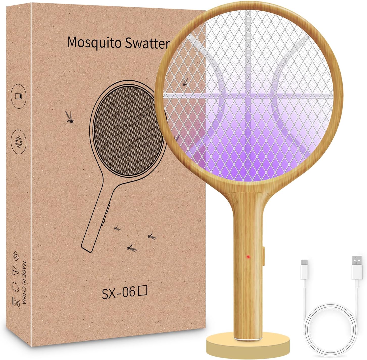 Best Electric Fly Swatter, Special Fly Catcher with Purple UV Light, Innovative...