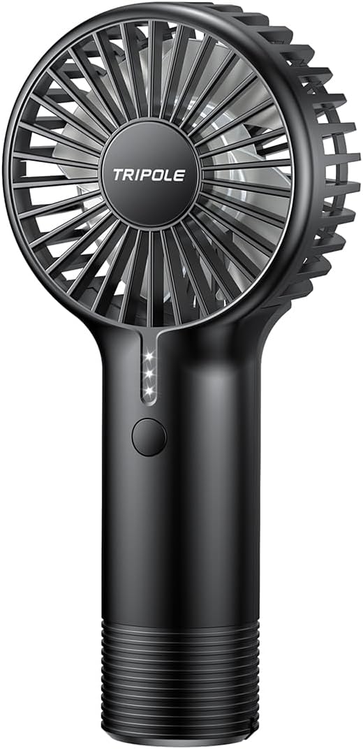 Best TriPole Handheld Fan, Special Portable Hand Held Fan with Rechargeable Batt...