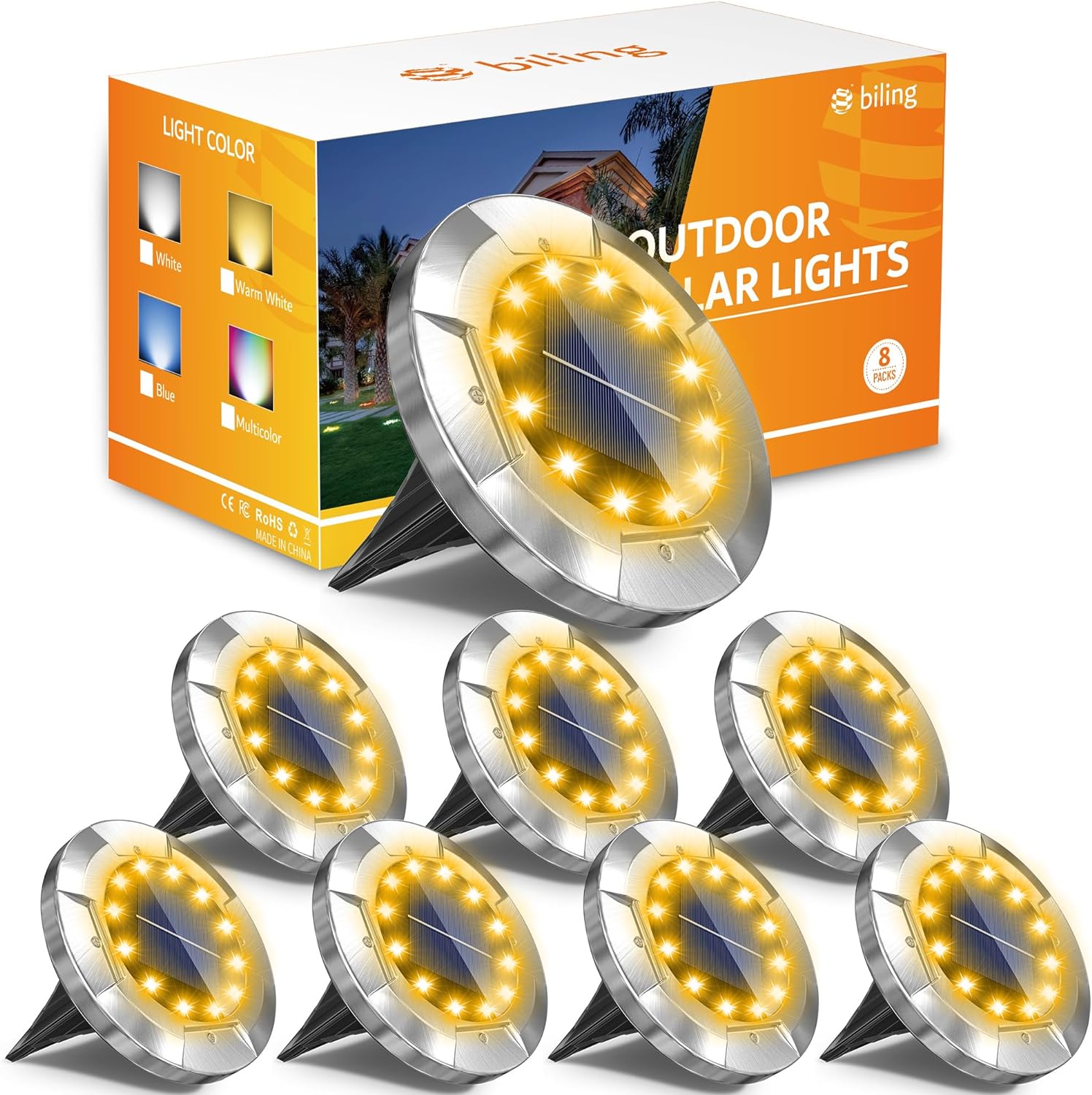 Best Biling Solar Ground Lights, Special Outdoor Waterproof Lighting, Innovative...