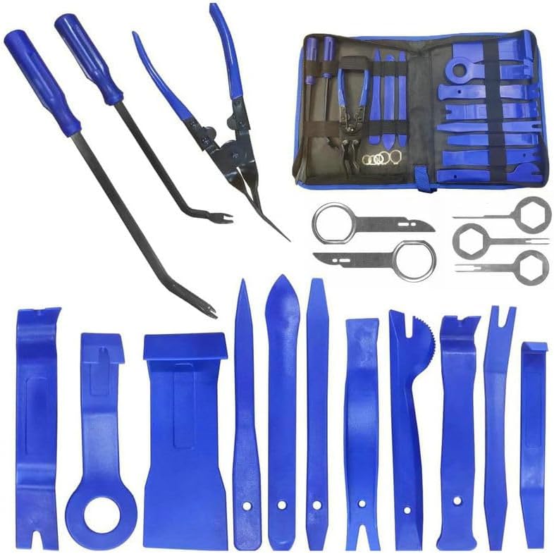 Best 19 Pcs Trim Removal Tool Set, High-Quality Car Panel Door Audio Trim Remova...