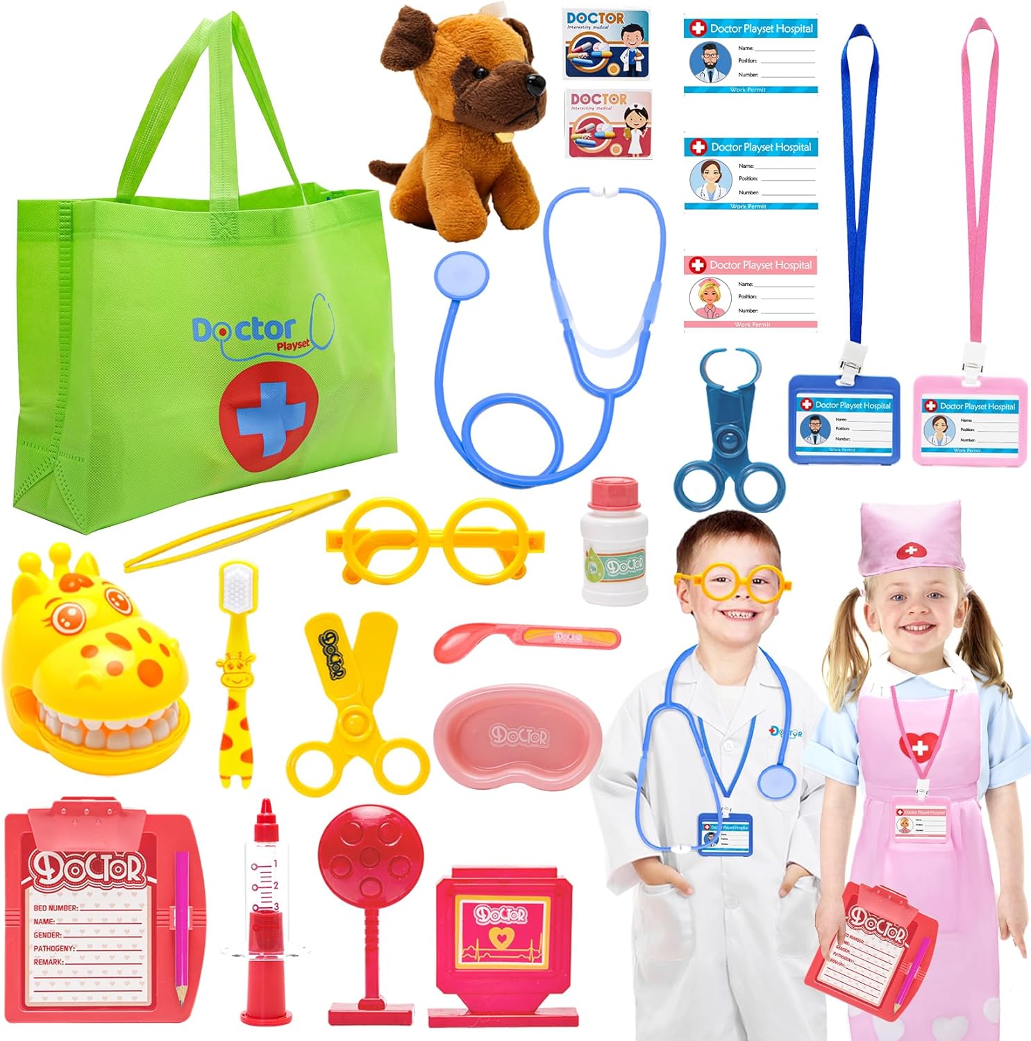 Best Doctor Costume for Kids, Special Dress Up Clothes Career Day Costume for Gi...