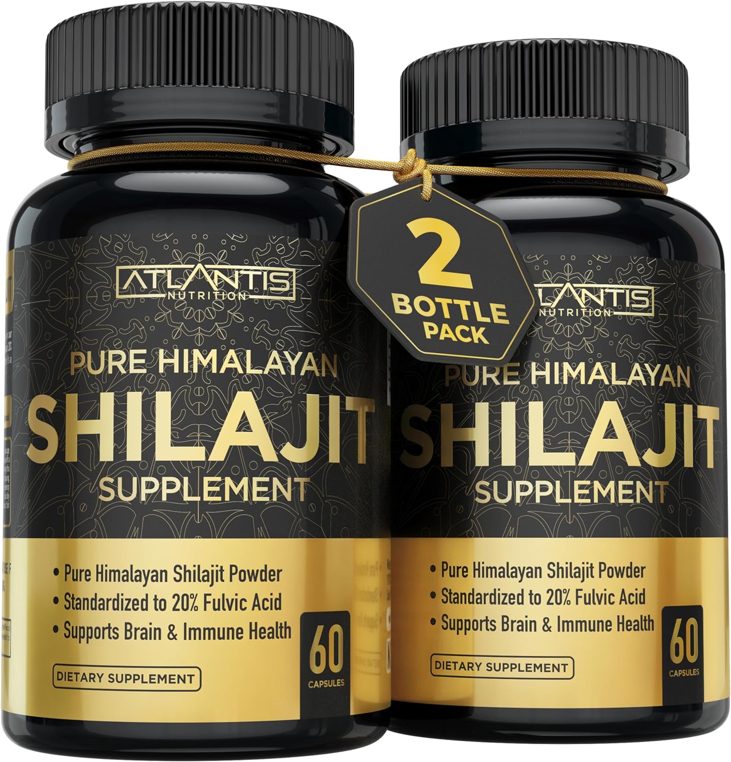 Best Shilajit Supplement, Pure Himalayan Shilajit Resin Capsule With 20% Fulvic...
