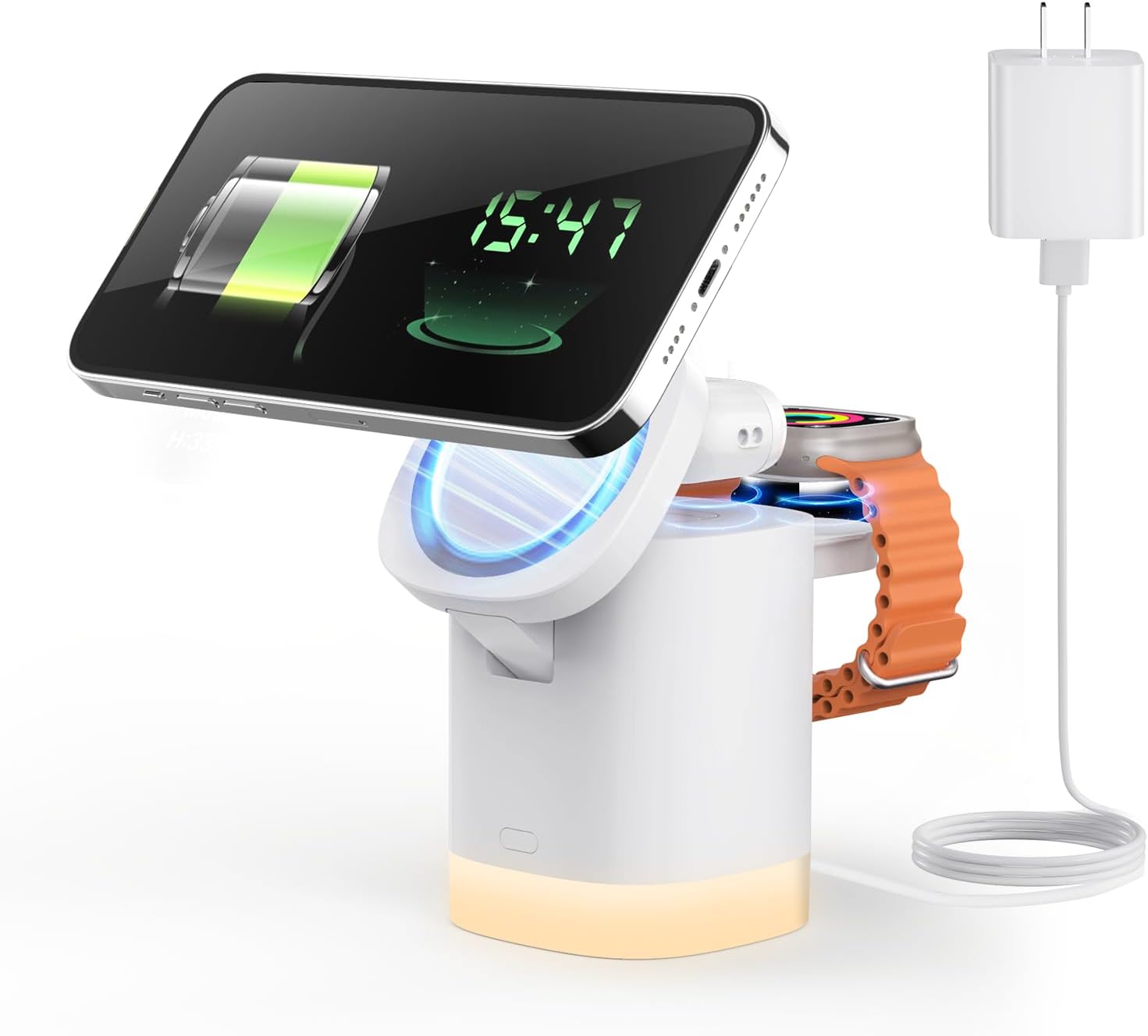 Best JoyGeek 3-in-1 Charger Stand, Special Wireless Charging Station for Magsafe...