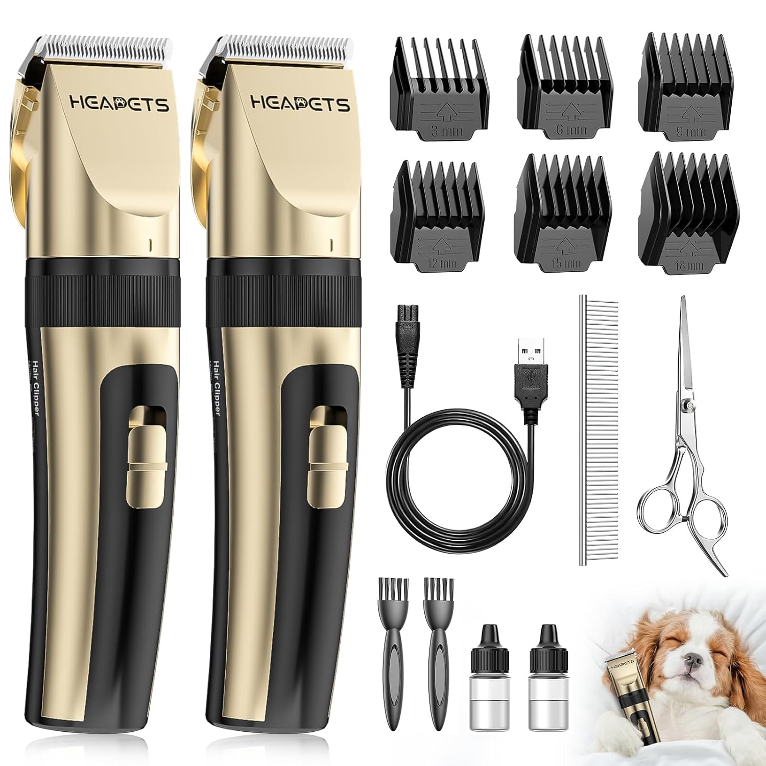 Best Dog Clippers for Grooming, Special Pet Hair Trimmers with 2 Speed Grooming...