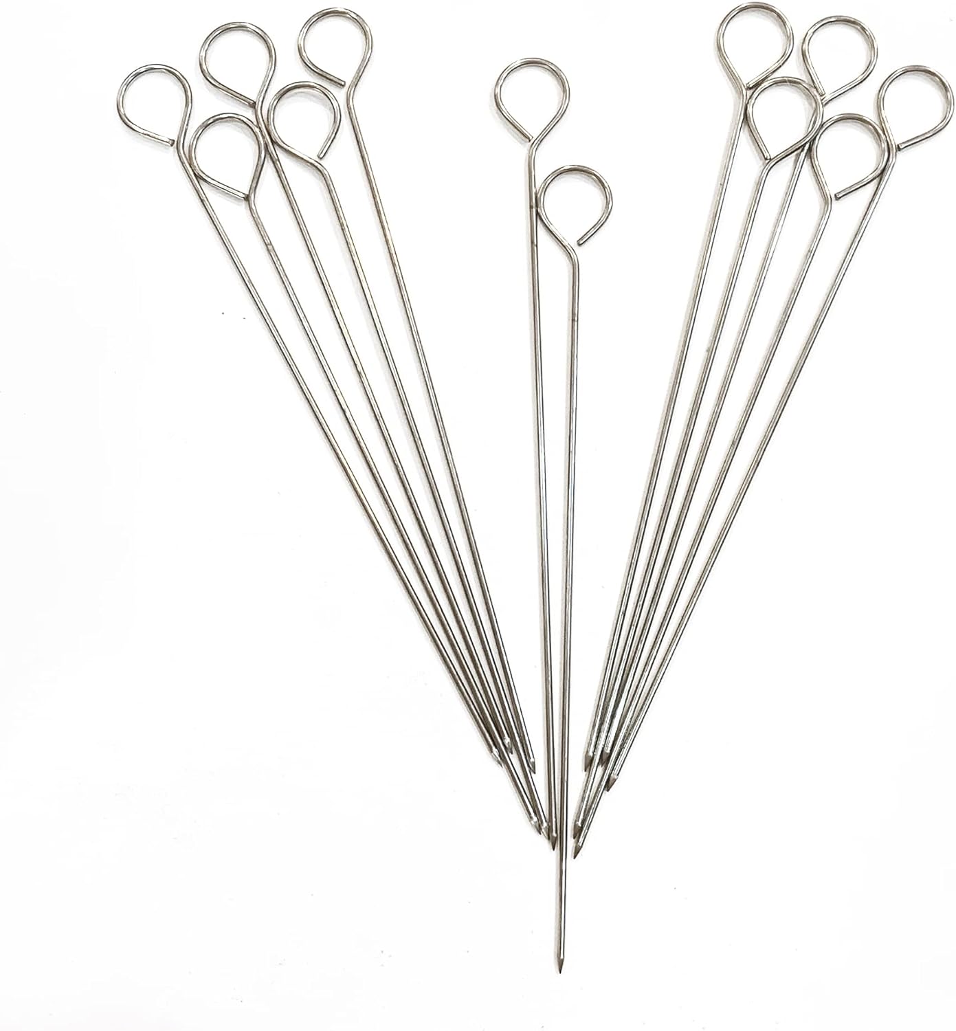 Best 12pcs 12Inch Stainless Steel Skewers, Special Roast Goose Needle Barbecue,...