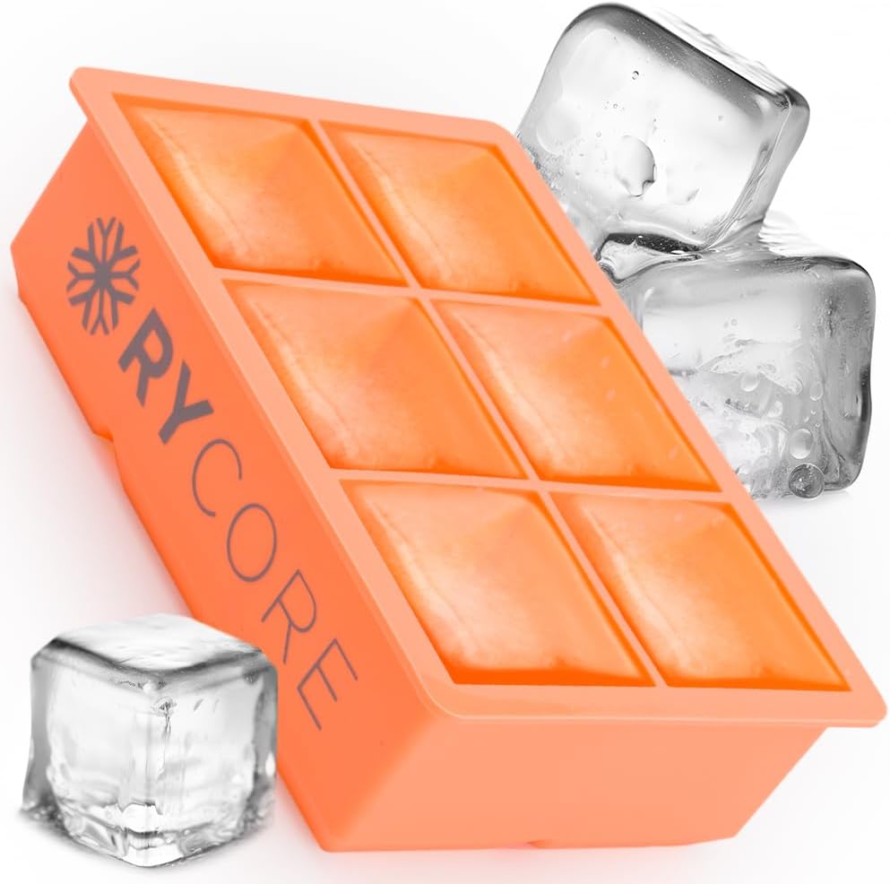 Best Large Ice Cube Mold, Premium 2" Square Ice Cube Mold for Whiskey, Innovativ...