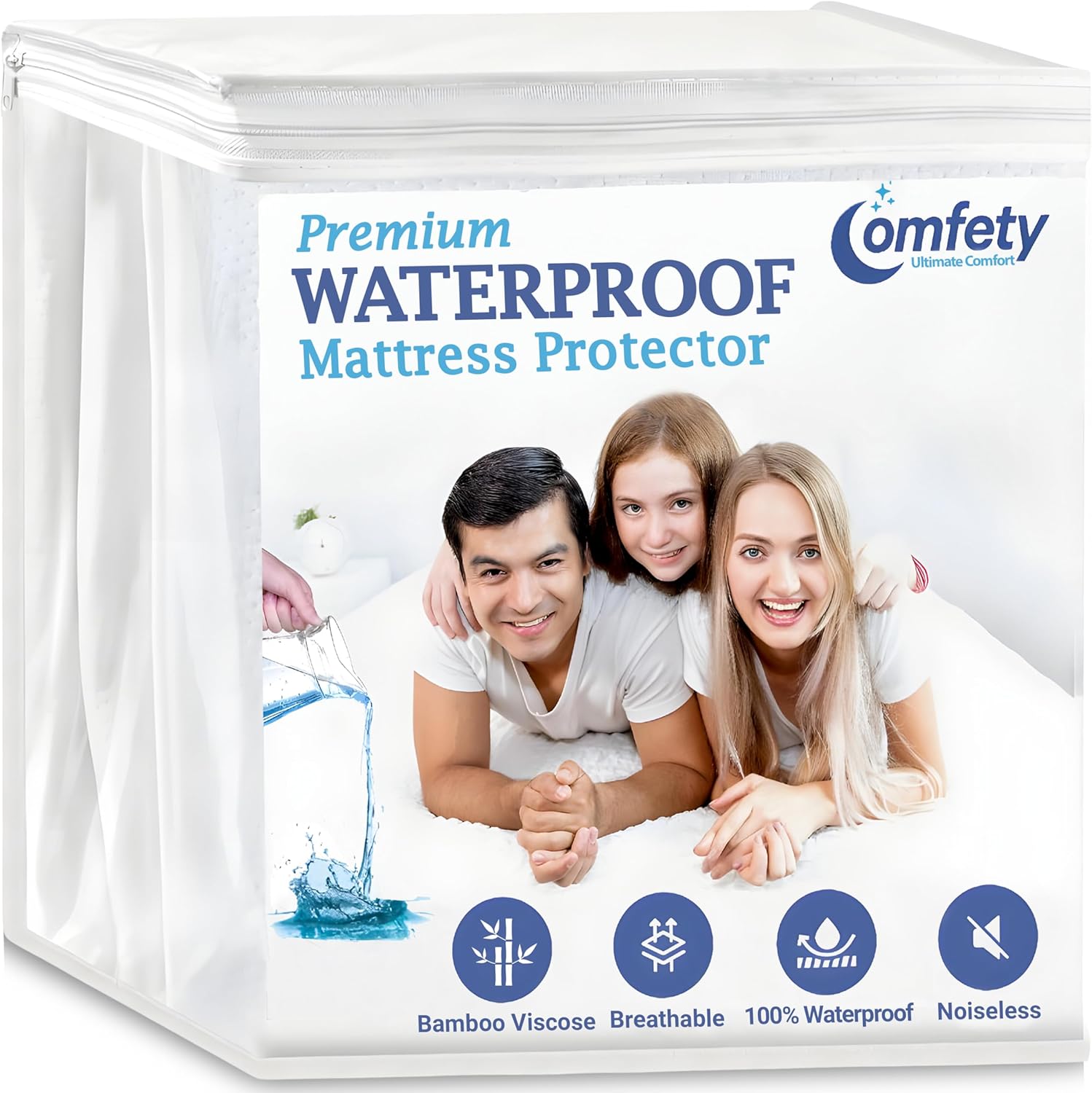 Best Twin Size Waterproof Mattress Protector, Special Cooling Mattress Cover, In...