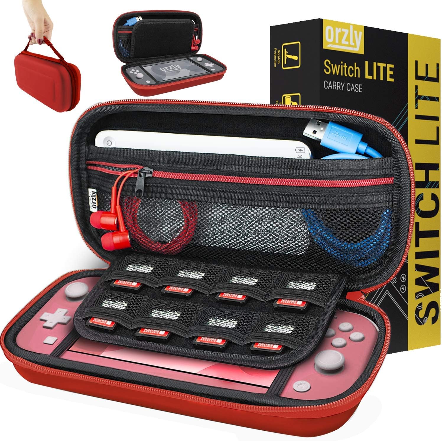 Best Orzly Carry Case, Special Portable Travel Carry Case for Nintendo Switch Li...