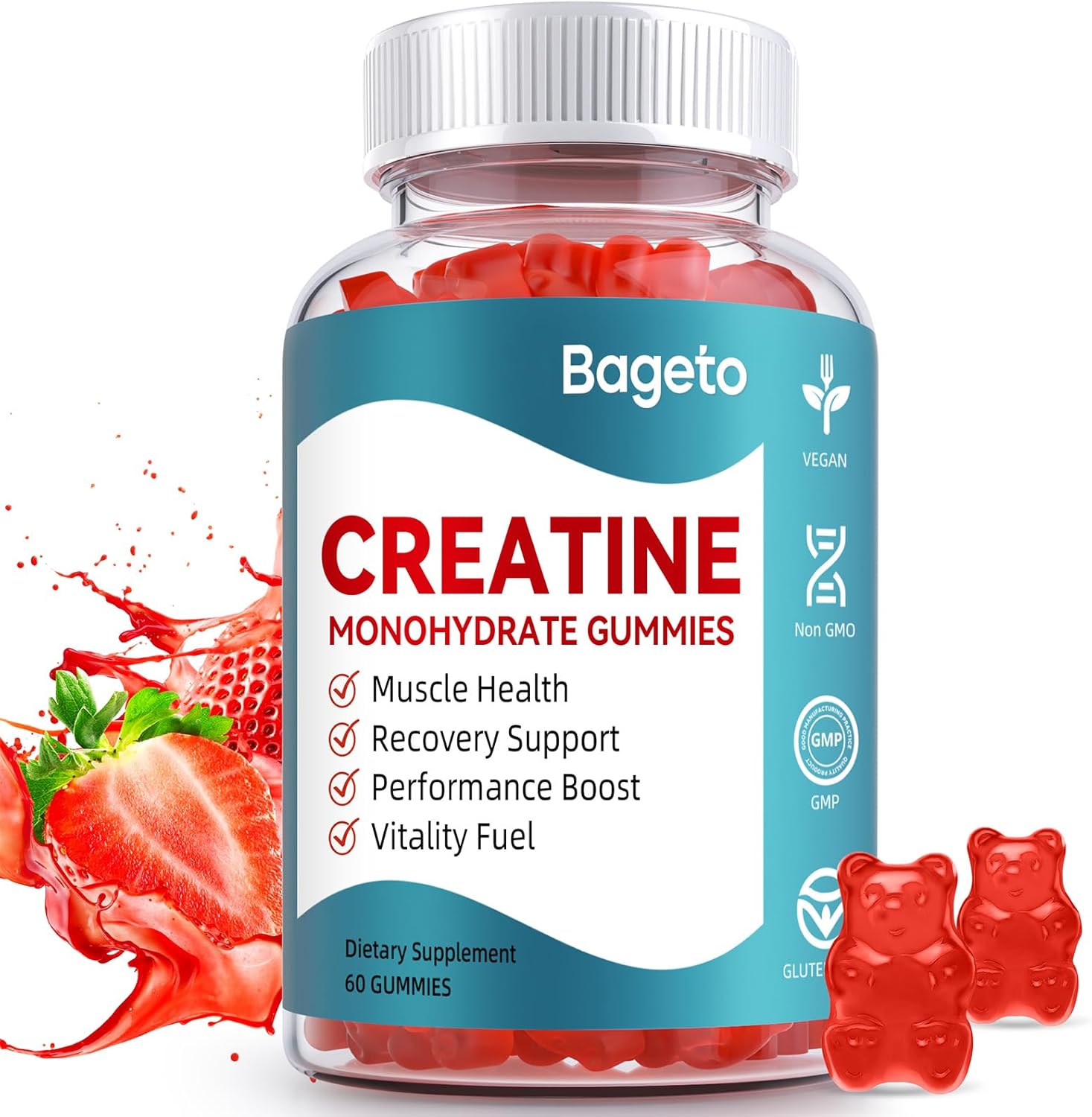 Best Creatine Monohydrate Gummies, Special Gummies for Men, Innovative Creatine...