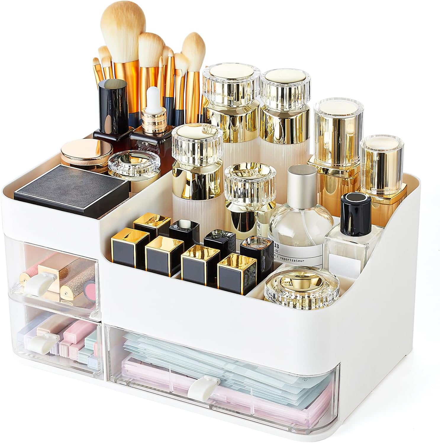 Best Makeup Organizer Vanity, Special Cosmetic Display Case for Bathroom Counter...
