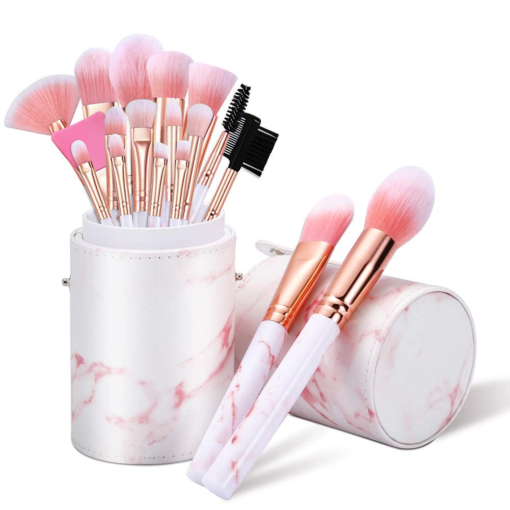 Best Makeup Brushes Set, Special DUAIU 16PCS Marble Make Up Brushes, Innovative...