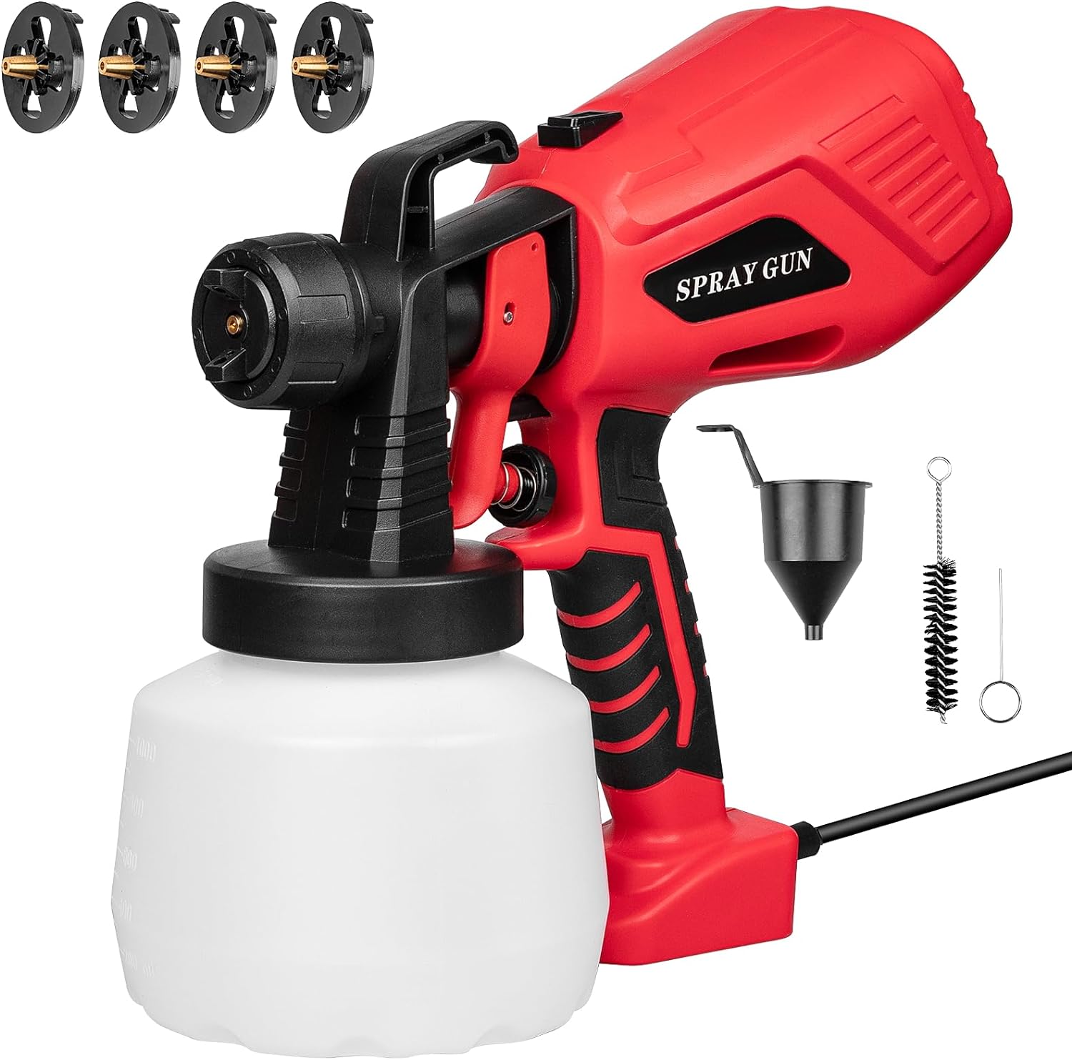 Best Paint Sprayer, Unique Paint Gun with Nozzle, Cleaning Brush and Funnel, Inn...