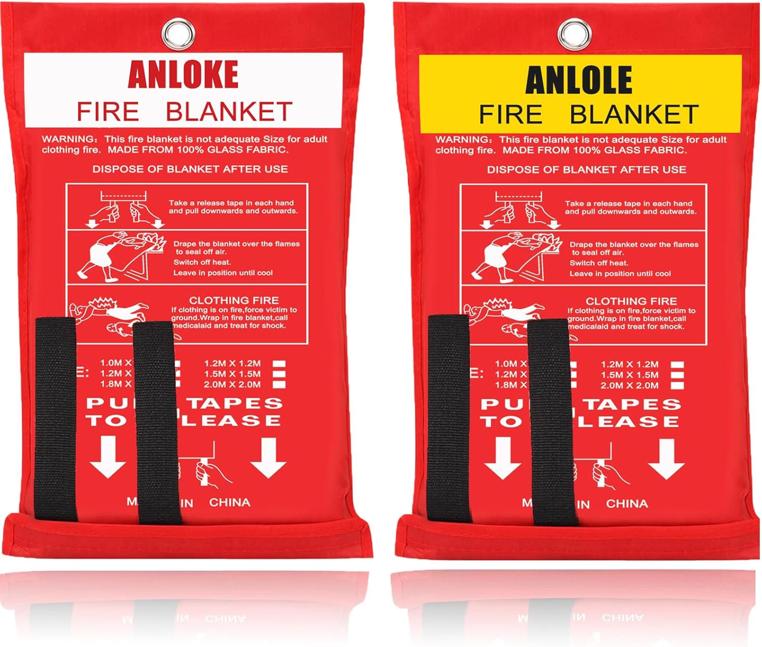 Best Fire Blankets for Home and Kitchen Safety, Special Fire Retardant Fabric Sa...