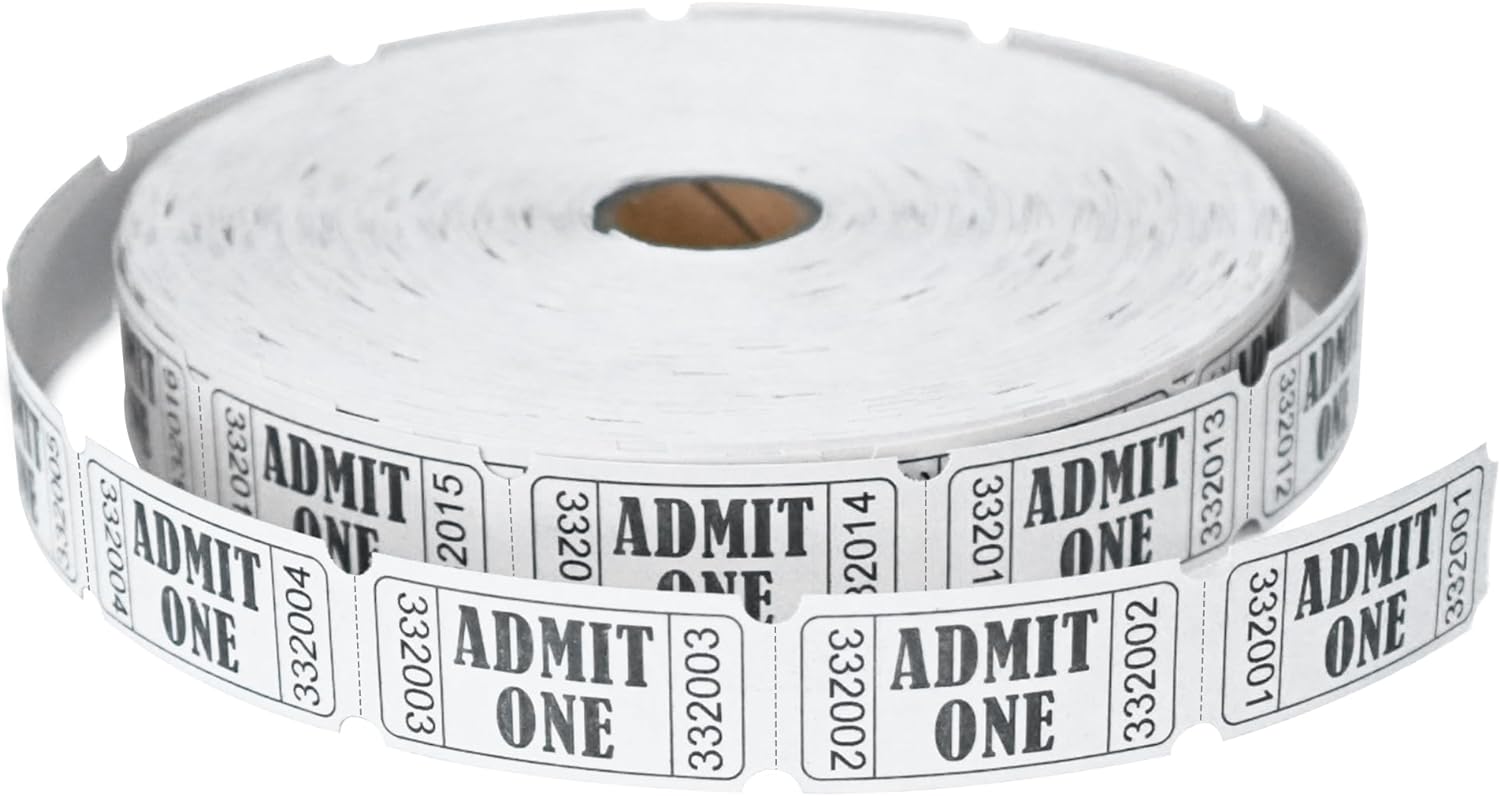 Best L LIKED Raffle Tickets, Special Single Raffle Tickets Rolls, 2000 Tickets f...