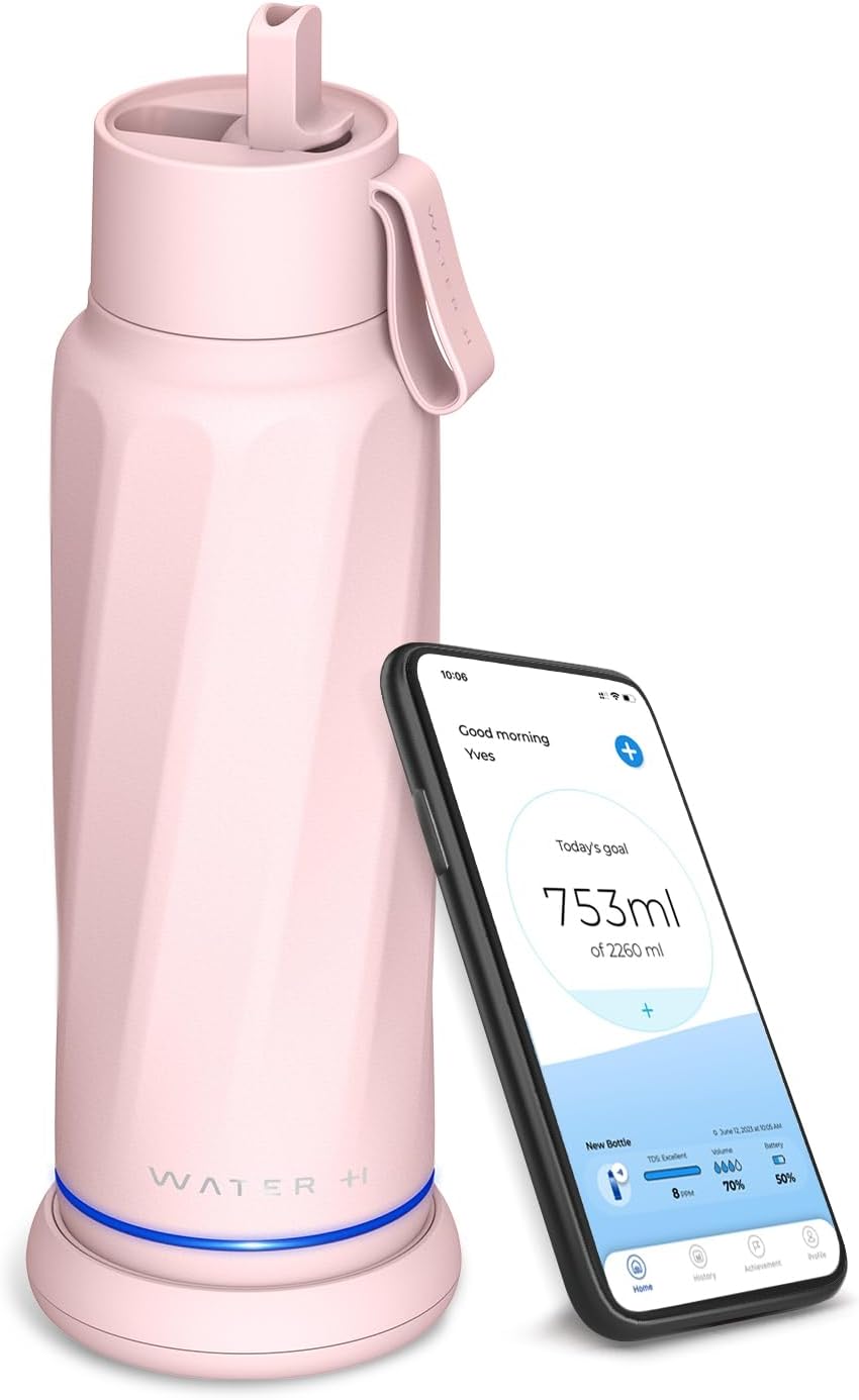 Best Vita Insulated Smart Water Bottle, Innovative Water Bottle With Intake Trac...