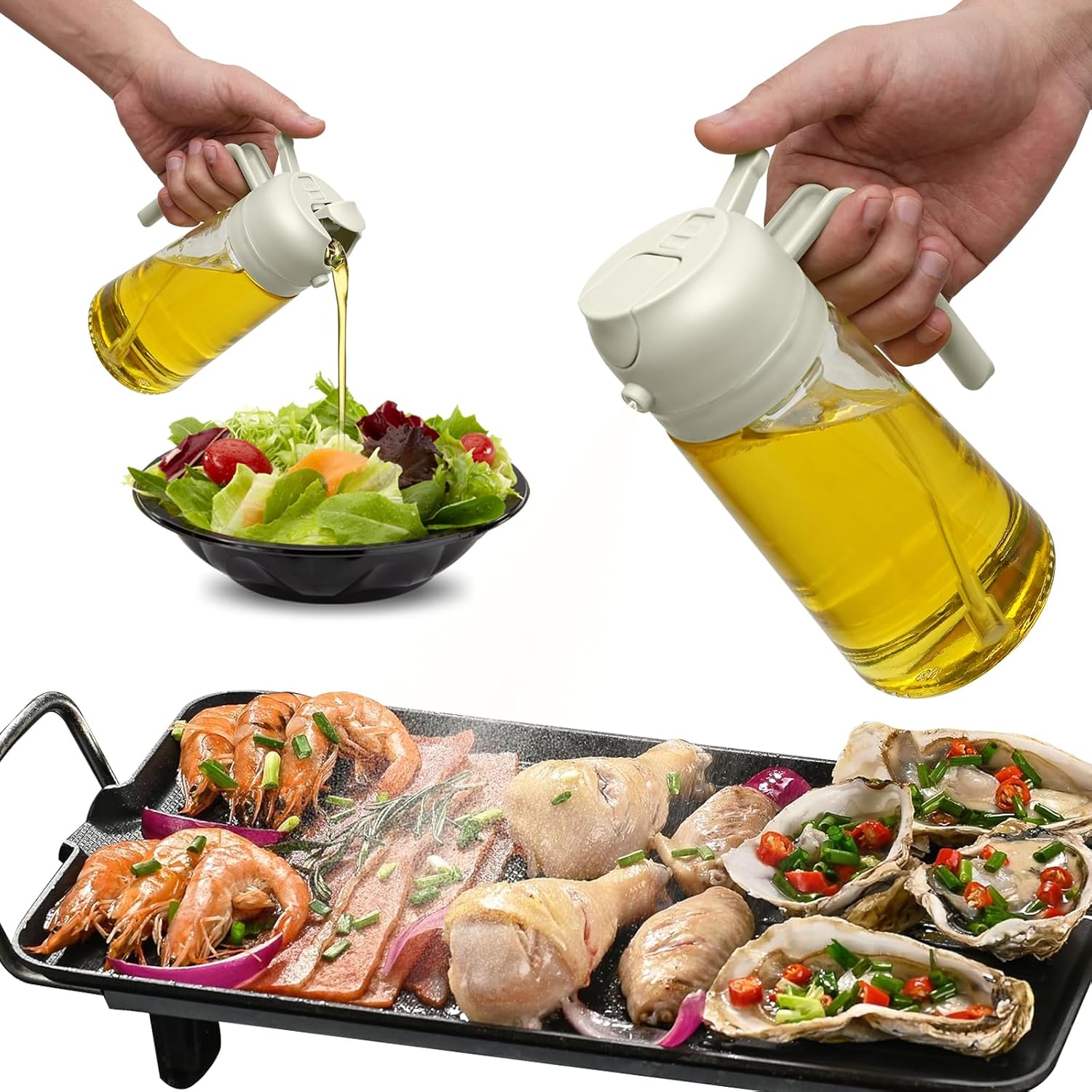 **Title: Special Olive Oil Dispenser Bottle, Versatile 2 in 1 Oil Dispenser for...