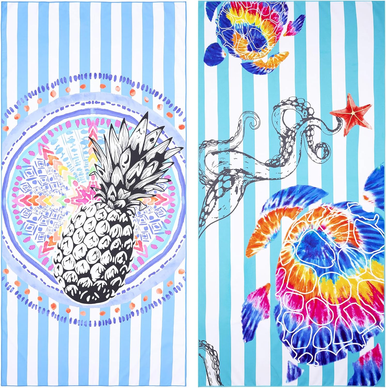 Best Winthome Beach Towel, Special Thin Quick Fast Dry Towel for Travel, Lightwe...