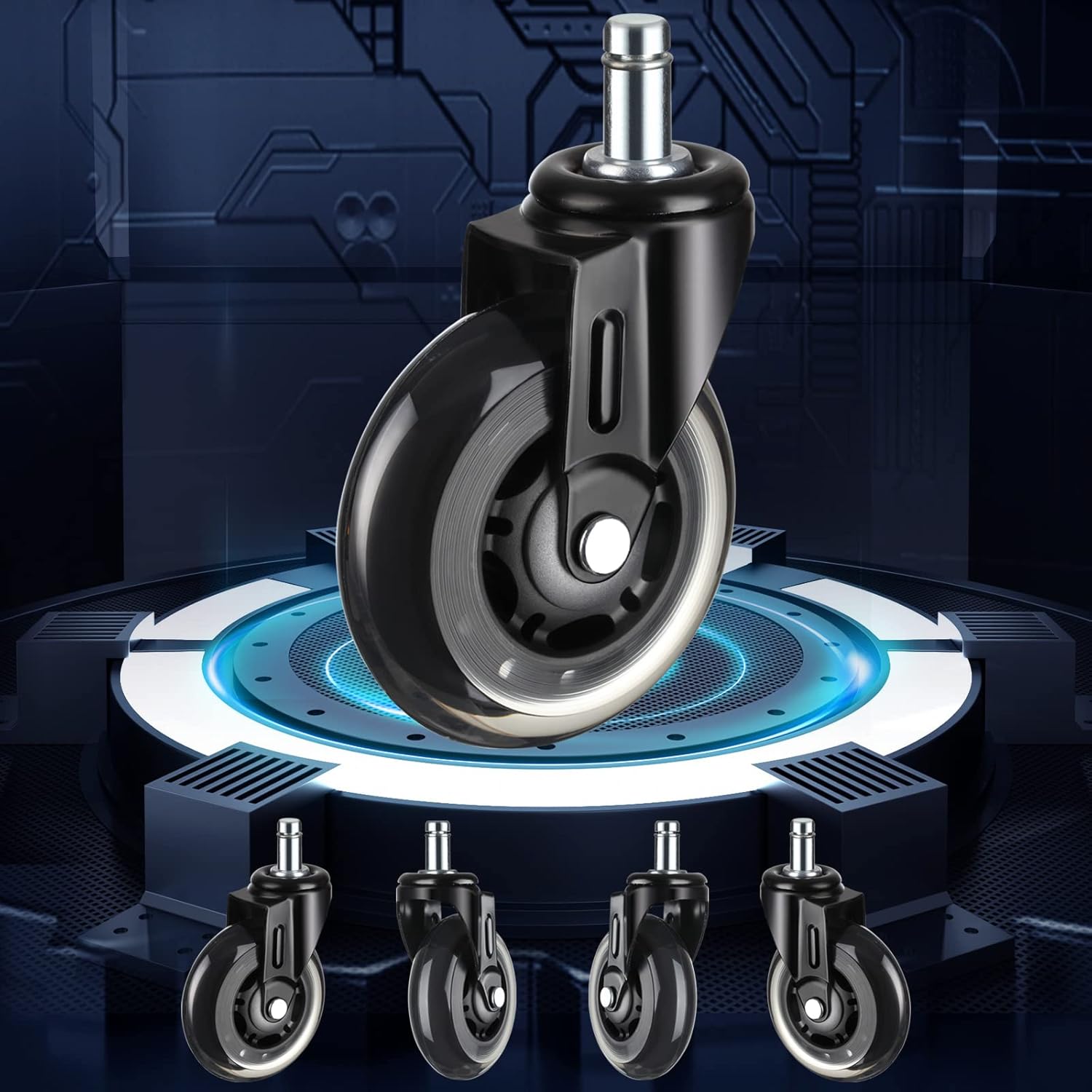 Best Office Chair Wheels, Special Replacement Wheels for Office Chairs, Unique 9...