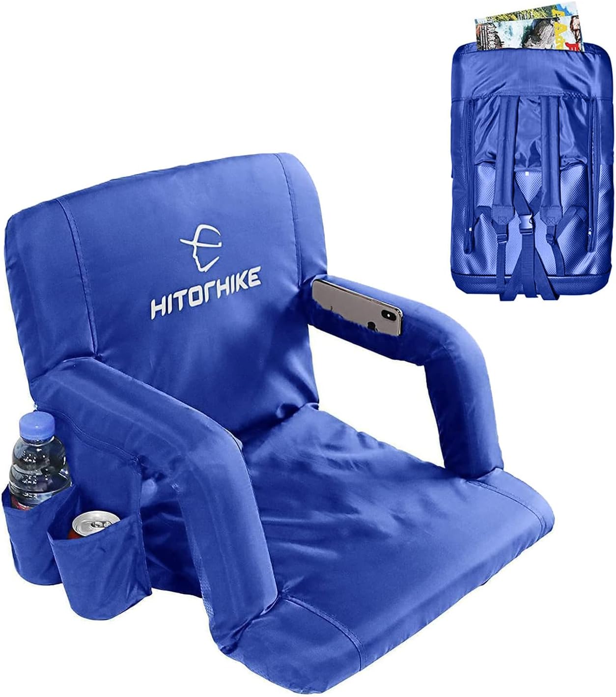 Best HITORHIKE Stadium Seat, Special Reclining Stadium Seat Chair with Padded Cu...