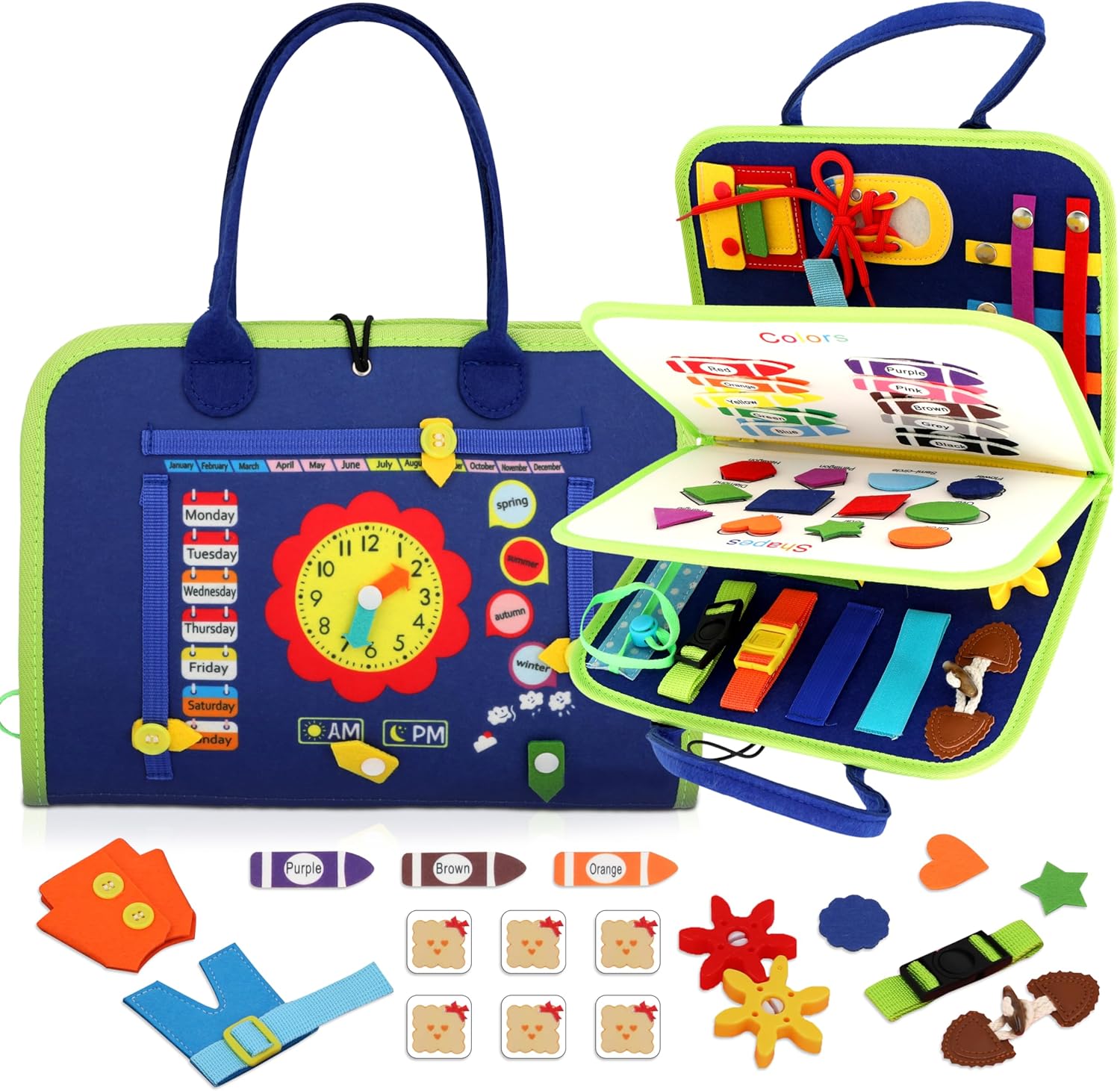 Best Nehas Montessori Educational Activity Book, Unique Sensory Toys for Toddler...