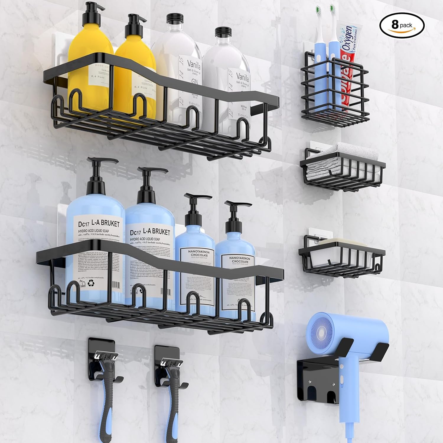 Best B-Land Shower Caddy, Special Shower Shelves with Large Capacity, Innovative...