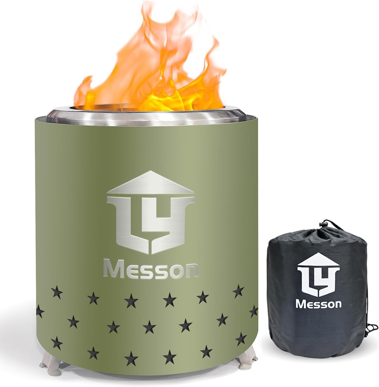 Best Stainless Steel Tabletop Fire Pit, 7.8 x 5.5 in Portable Bonfire Stove, Spe...