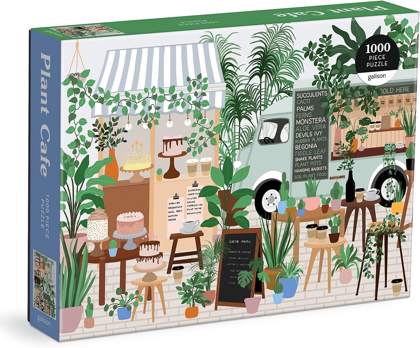 Best Galison Plant Cafe, Special 1000 Piece Puzzle, Unique Botanical Puzzle for...