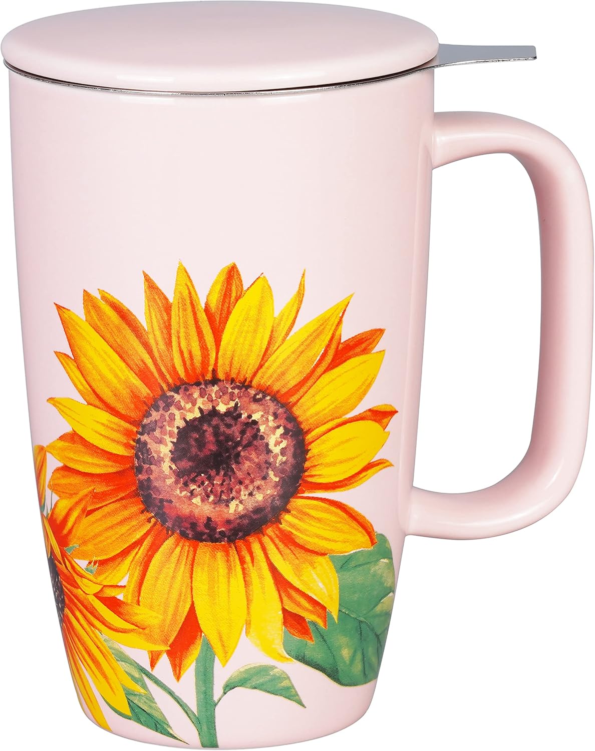 Best Ceramic Tea Cup, Special Ceramic Tea Mug with Infuser and Lid, Innovative S...