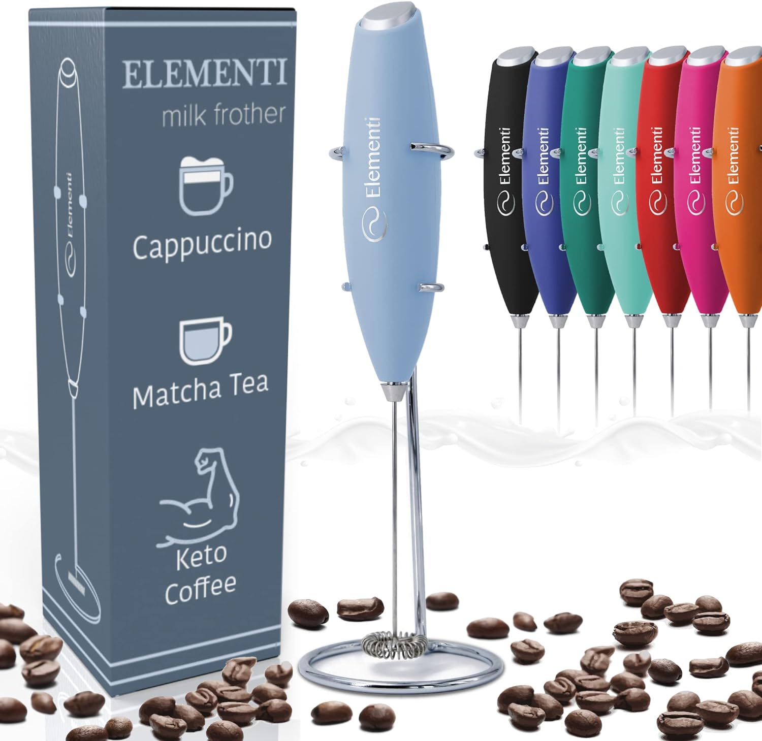 Best Elementi Milk Frother Wand, Special Handheld Milk Frother, Innovative Froth...
