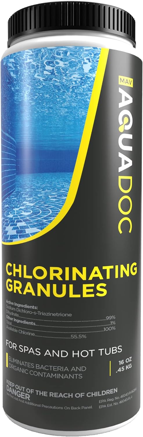 Best Recommended AquaDoc Spa Sanitizing Granules, High-Quality Chlorine for Hot...
