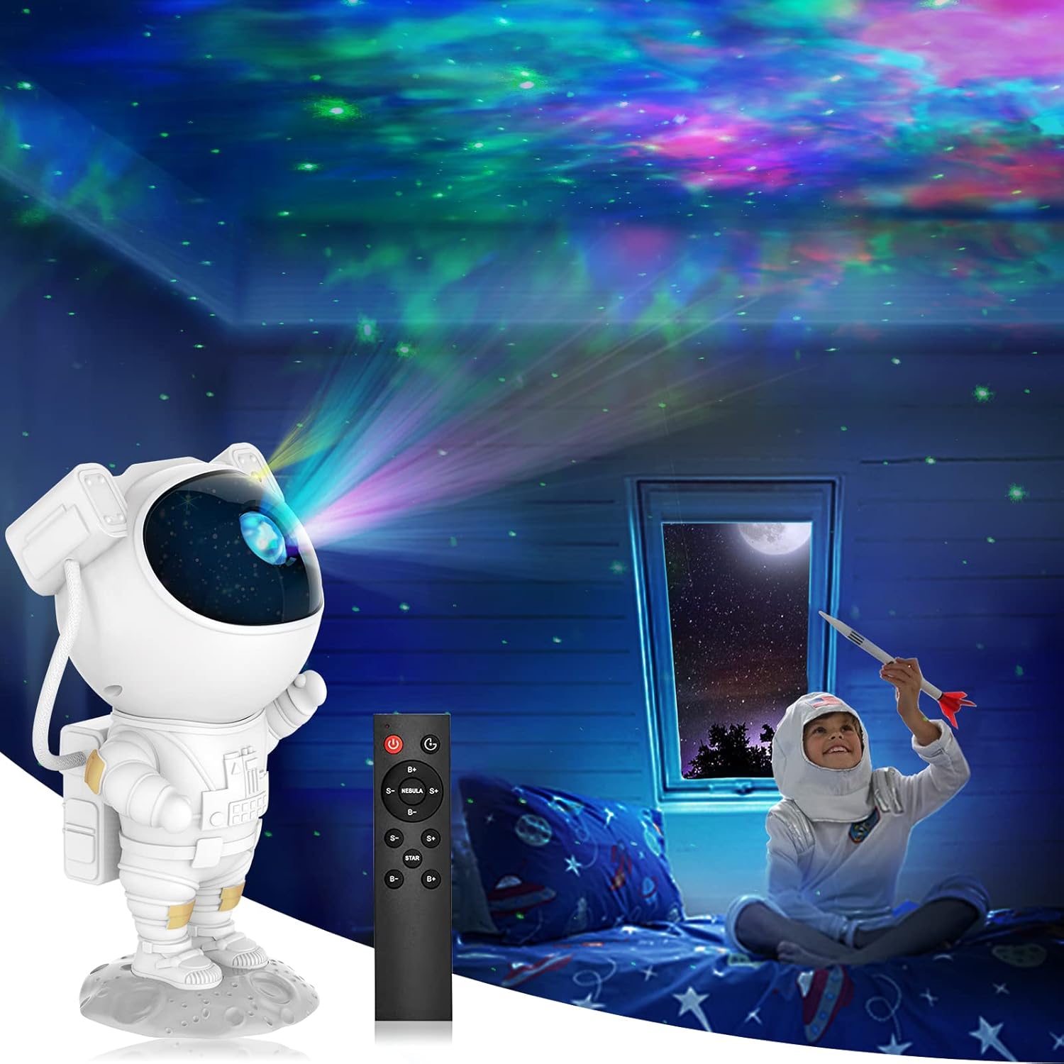 Best Star Projector Night Light, Special Astronaut Projector with Remote/Timer,...